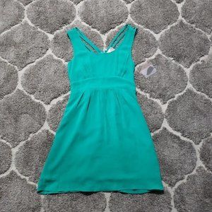NWT Forever 21 Green Strap Sleeveless Mini Dress